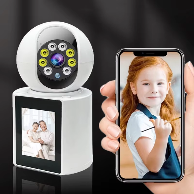 Cámara Inteligente 360° con Pantalla