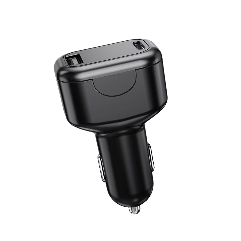 Rastreador GPS Inalámbrico de Doble Puerto con Adaptador de Cargador para auto