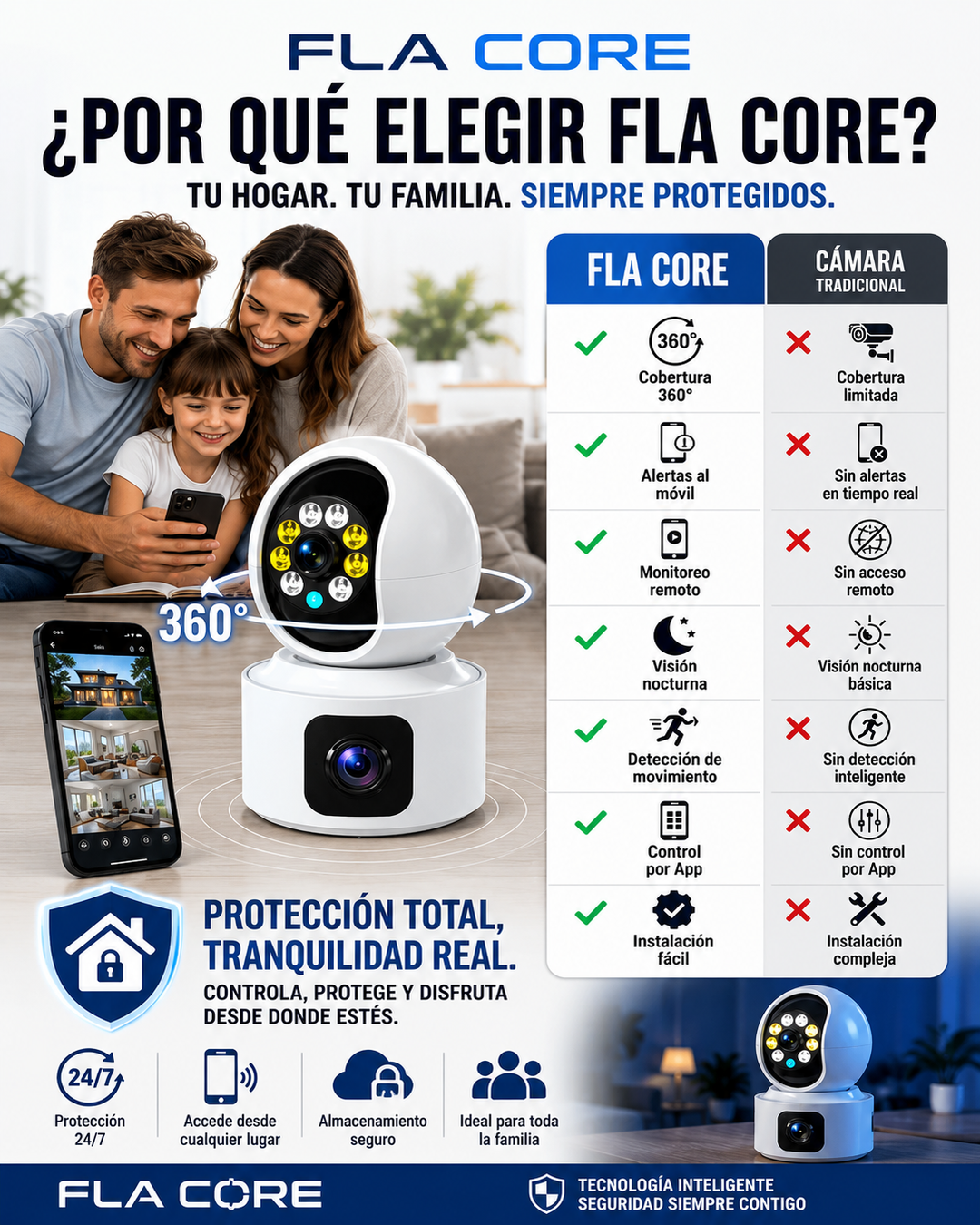 Cámara de seguridad con tarjeta SIM 4G calidad 4PM