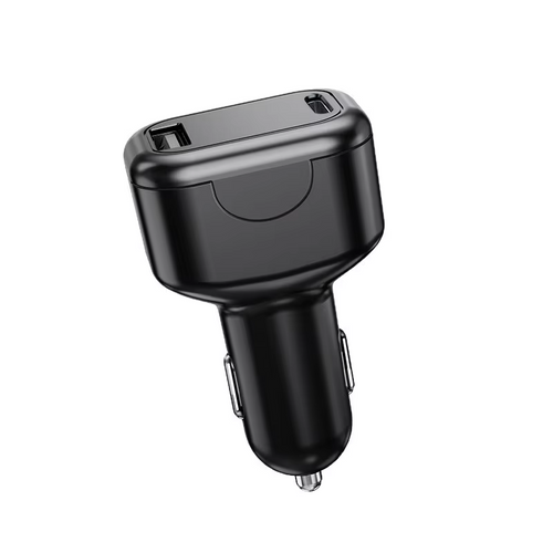 Rastreador GPS Inalámbrico de Doble Puerto con Adaptador de Cargador para auto