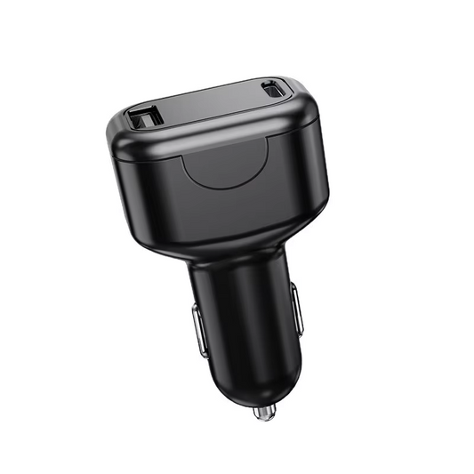 Rastreador GPS Inalámbrico de Doble Puerto con Adaptador de Cargador para auto